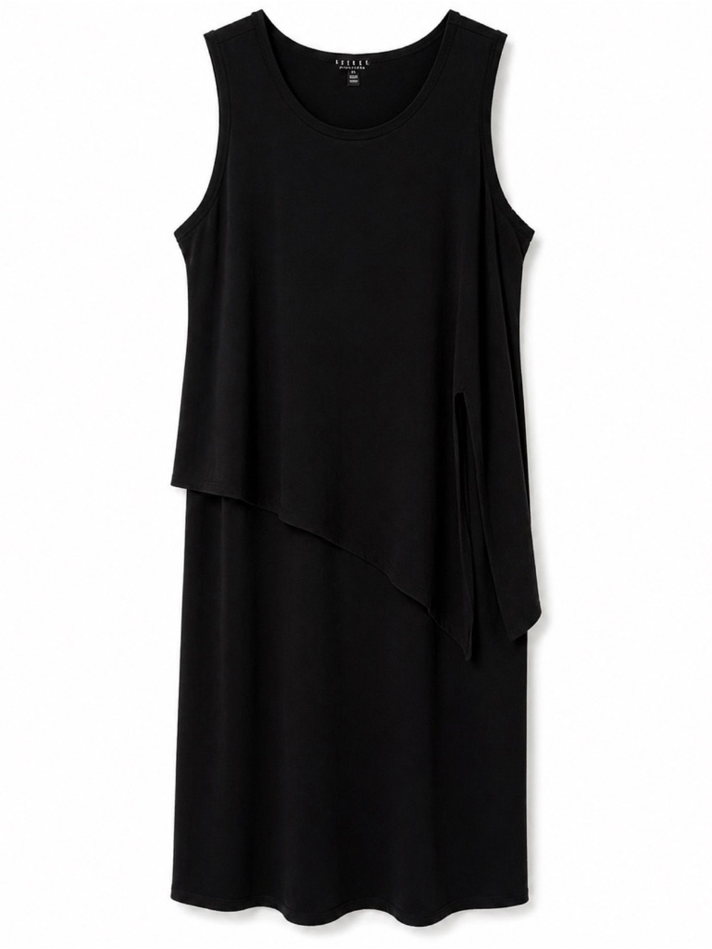 🖤 TRIBAL Black Draped Midi Dress | Size Large | Effortless Chic 🖤 - Picture 3 of 10